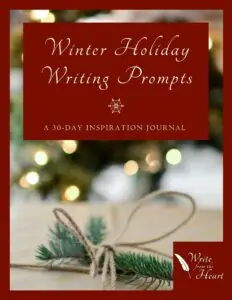 Winter Holiday Writing Prompts Journal